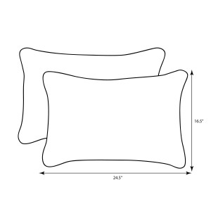Pillow Perfect Reversible Outdoor Lumbar Pillow PWP1159